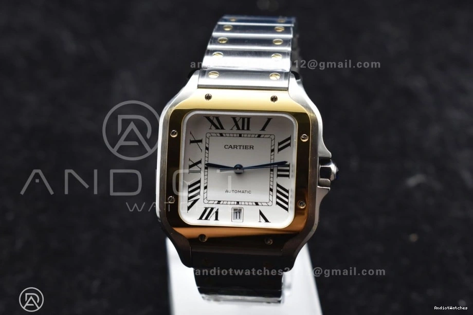 on BVF SS 1:1 40mm Contemporary Best 9015 YG Cartier de 1053 SS MIYOTA V YG Bracelet Edition White SmartLinks Dial Santos 0828